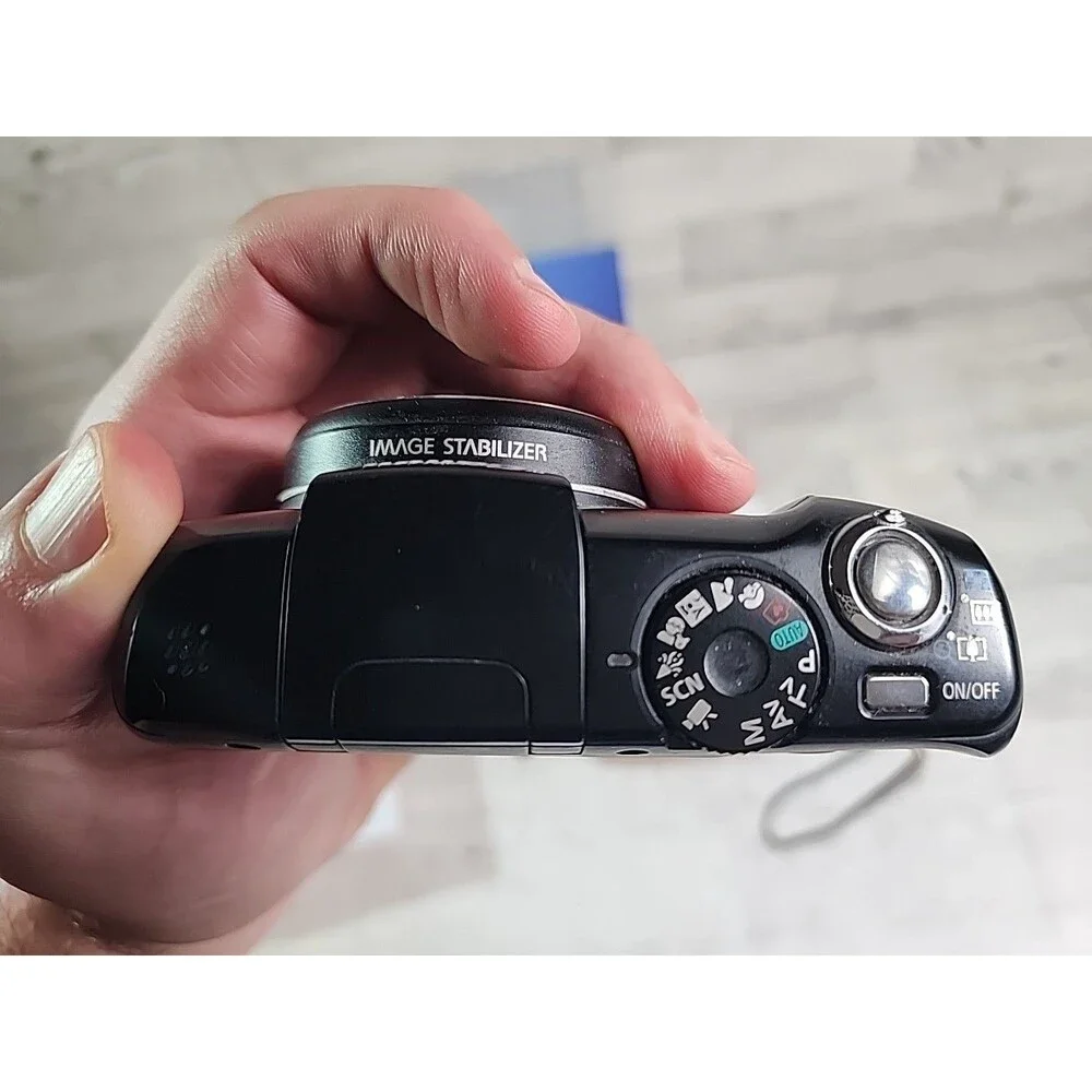CANON PowerShot SX120 IS Compact Digital Camera 10MP 10x Zoom w/ Original Box